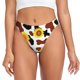 thumbnail image 1 of Fotbe Cow Print Sunflower Tanga Sin Costuras para Mujer con Estampado – Panties Invisibles, Transpirables y Cómodos para Uso Diario-Medium, 1 of 6