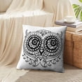 thumbnail image 4 of LALILO Throw Pillow Covers Decorative Owl Free Art Owl Feather Cushion Cover 18" x 18", 2 Pack, 4 of 6