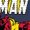 NAVY, variant on Marvel Iron Man - Comic Book Cover - Maternity Scoop Neck Graphic T-Shirt