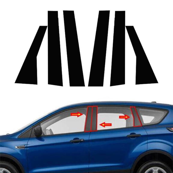 Car Window Pillar Posts Side Trim Cover Stickers Fit For Ford Escape 2013-2019