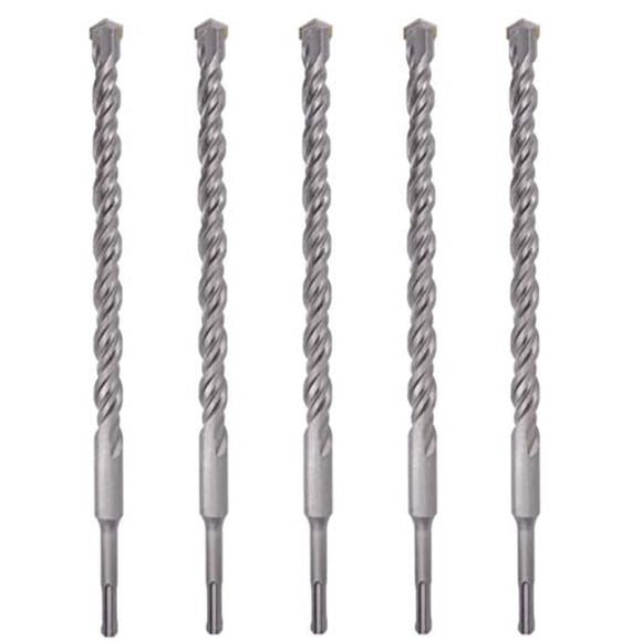 MAX-CRAFT SDS-Plus Rotary Hammer Rock Drill Bit 7/8 in.x 10 in. Carbide Tip Drill Mason Concrete Stone-5Pcs