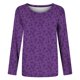 thumbnail image 4 of Camiseta de manga larga con cuello redondo y estampado informal a la moda de verano para mujer Fridja  fjkfkj308, 4 of 5