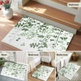 thumbnail image 5 of Entryway Rug 2'x3', Sage Green Leaves Small Rug for Kitchen Bathroom Door Mat Indoor Entrance, Summer Botanical Non-Slip Area Rugs Floor Mats Carpet Front Door Rugs, 5 of 8