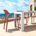 thumbnail image 5 of Compamia Snow Resin Dining Chair in Marsala finish, 5 of 9