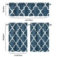 thumbnail image 6 of Kitchen Curtains 36 Inch Short - 3 Panel Set, Rod Pocket Window Curtain, 100% Polyester for Farmhouse, Cafe, Kitchen, Living Room, Bedroom, Rustic Buffalo Plaid & Geometric Design, Easy Wash, 6 of 6