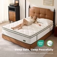 thumbnail image 5 of Bezzze California King Mattress, 12 inch Hybrid Medium Firm Memory Foam Mattress in a Box, Individual Pocket Springs, Pressure Relief, CertiPUR-US Certified, 5 of 10