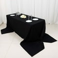 thumbnail image 6 of Efavormart 90x156" Rectangle Tablelinens Commercial grade 100% Cotton Tablecloth For Wedding Party Home Decor - Black, 6 of 11