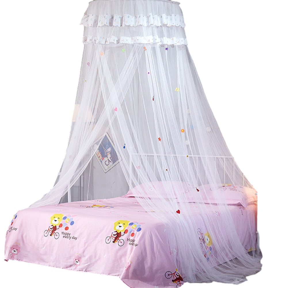 CSCHome Kids Bedspread Net for Girls Room Decor Transparent Pvc Ceiling Bed Canopy Bed Tent Easy to Install with Suction Cup Hook Screws