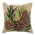 thumbnail image 2 of Liora Manne Frontporch Pinecones Indoor Outdoor Pillow Natural, 2 of 3