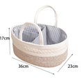 thumbnail image 3 of Baby Storage Basket Rope Diaper Bag BEIGE, 3 of 5