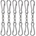 thumbnail image 1 of 6pcs Smooth Spinning Dual Clip Swivels Wind Spinner Hangers Spiral Tails Twisters Wind Socks For Spinning Windsock, 1 of 1