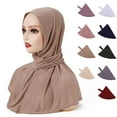 thumbnail image 2 of Head Scarf Adjustable Strap Buttons Cape Head Wrap Women Full Cover Head, 2 of 8