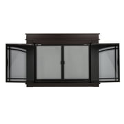 Pleasant Hearth Fenwick Glass Firescreen Oil Rubbed Bronze - Medium