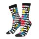 thumbnail image 1 of Balery Trendy Colorful Pineapples 1 Calcetas Largas con Estampado para Hombre y Mujer – Suaves y Transpirables, Talla Única (US 5-11), 1 of 6