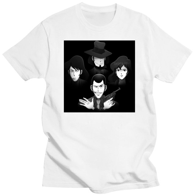 Camiseta para hombre Bandits Rhapsody Lupin The Third camiseta para mujer camisetas top