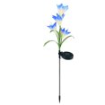 thumbnail image 3 of Lámpara de jardín forma de flor Lámpara de césped al aire libre colorida luz solar decorativa LED, azul 2pcs sidaley HA002386-04, 3 of 7