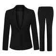 thumbnail image 6 of AZoiNM Women's 2 Piece Pant Suit Set Slim Fit Single Button Blazer & Pants Professional Business Work Outfit, 6 of 12