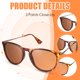 thumbnail image 4 of Guardurnaity Gafas de sol polarizadas redondas de leopardo para hombres y mujeres, gafas de sol redondas ligeras y resistentes Lentes, 4 of 4