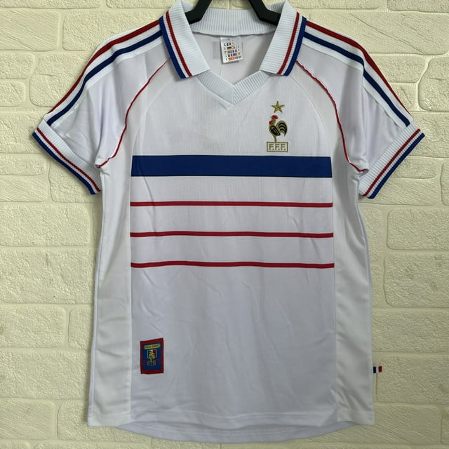 1998 Retro France Away. Football Classic Jersey