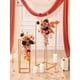 thumbnail image 3 of Bouquet de seda Serwalin con flores artificiales de color naranja y negro, 3 of 9