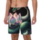 thumbnail image 1 of Fotbe Snake Holding A Lotus Traje de Baño para Hombre – Shorts de Natación de Secado Rápido con Forro y Bolsillos-XX-Large, 1 of 6
