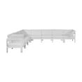 thumbnail image 6 of Meridian Furniture Nizuc White Outdoor Patio Modular Sectional, 6 of 8