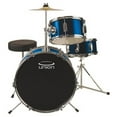 thumbnail image 3 of Union UJ3 3-Piece Junior Drum Set w/ Hardware, Cymbal & Throne - Metallic Dark Blue, 3 of 3