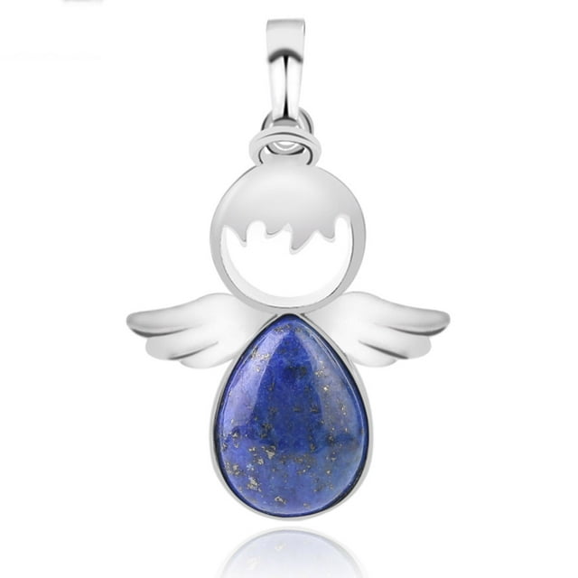 Pendentifs Quartz Rose Anges Féeriques Pendentif pour Colliers Femmes Filles Bijoux