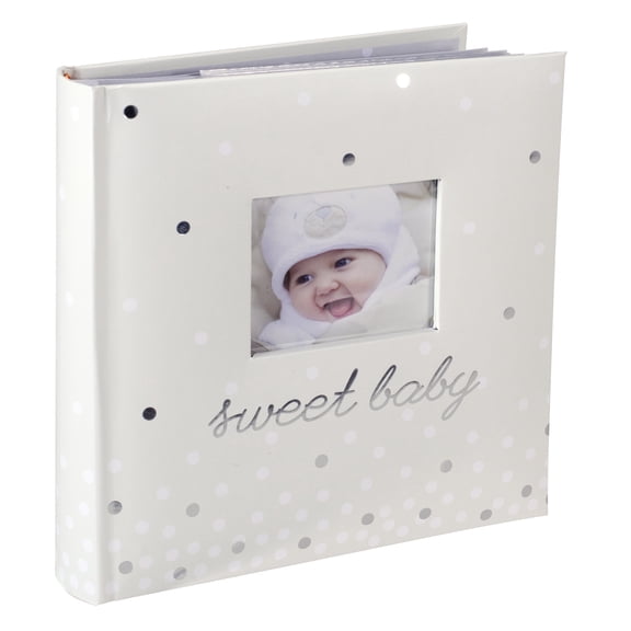 Malden 4" x 6" Baby Family Photo White Album 160 Photos with Writing Space