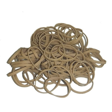 100 count toy gun replacement AMMO refill ammunition SMALL (#30 size) tan Rubber Bands 2L x 1/8"W"