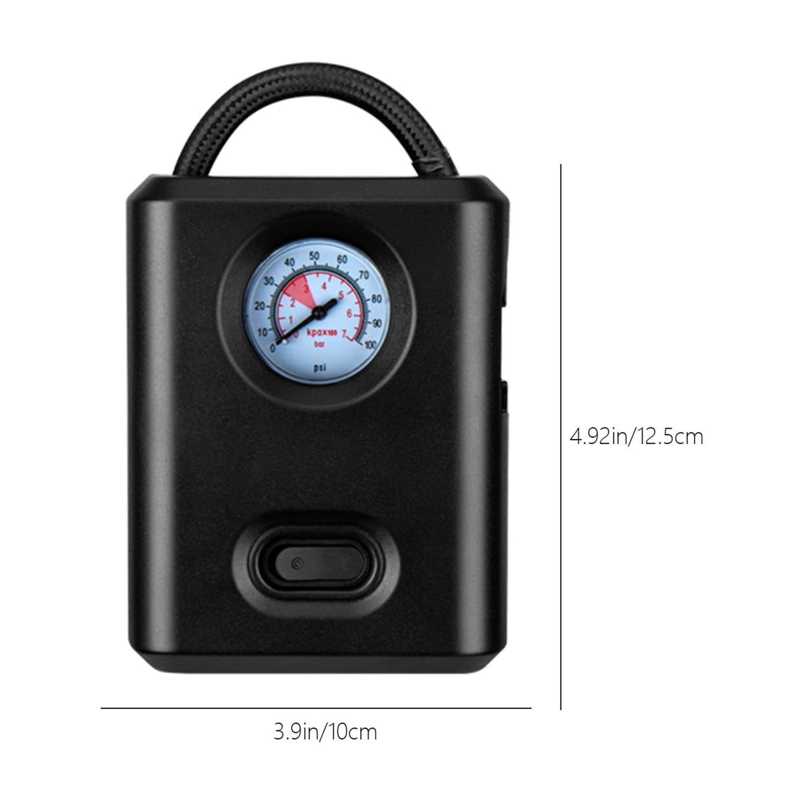 Portable Car Inflator Pump, Mini Vehicle Air Compressor, DC12V Tire Inflator, Corded Tyre Pump For Cars Motorcycles Bicycles Balls, Preset Pressure Auto Stop, Portable Emergency Tire Pump