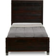 thumbnail image 3 of Camaflexi Baja Platform Bed, Solid Pine Wooden Bed Frame, Twin, Walnut 100% Solid Wood, 3 of 10