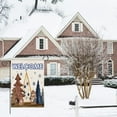 thumbnail image 3 of Welcome Christmas Tree Garden Flag Blue Snowflake Winter Farmhouse Yard Flags 12.5x18 Vertical Double Sided Outdoor Decoration, 3 of 6