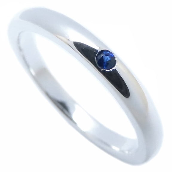 Pre-Owned TIFFANY & Co. Elsa Peretti Stacking Band Ring in SV925 with Sapphire,... (Good)