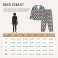 thumbnail image 4 of Yiaed Colorful Alpaca Print Pajamas Women's Long Sleeve Sleepwear Soft Button Down Loungewear Pjs Lounge Set Nightwear Womens Pajama Pants-X-Large, 4 of 7
