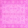 thumbnail image 1 of Ahgly Company Indoor Square Oriental Pink Modern Area Rugs, 6' Square, 1 of 4
