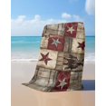 thumbnail image 4 of Texas Star Vintage Beach Towels Oversized Super Absorbent, Western Cowboy Country Wooden Lightweight Bath Towel Quick Dry Sets For Bathroom/Pool/Rv Camping/Beach Play/Gym Room/Picnic 30"x60", 4 of 8