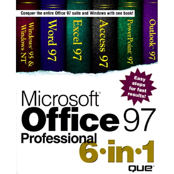 Pre-Owned Microsoft Office 97 Professional 6 in 1, 9780789709578, 0789709570, Paperback, 2nd edition