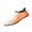 Orange, variant on CIENVNSTG Unisex Wide Width Rainbow Striped Gradient Barefoot Aqua Socks Quick‑Dry Non‑Slip Water Shoes Lightweight Slip‑On Breathable Footwear Blue 38
