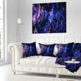 thumbnail image 3 of Designart Dark Blue Fractal Desktop - Abstract Throw Pillow - 16x16, 3 of 5