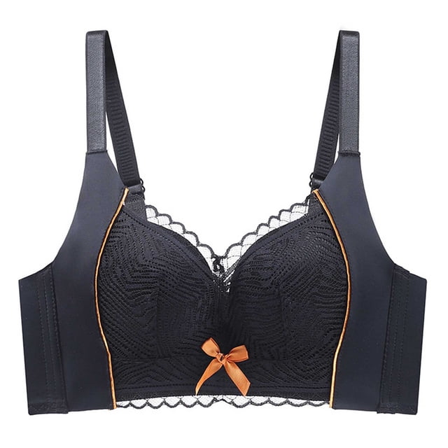 Timegard Bras for Women Adjustable Strap Wireless Lace Full-Coverage Comfort Everyday Bras with Support