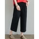 thumbnail image 5 of Pantalones sueltos de mujer con bolsillos Cintura elástica Pantalones cortos casuales Irfora Pantalones de mujer, 5 of 7