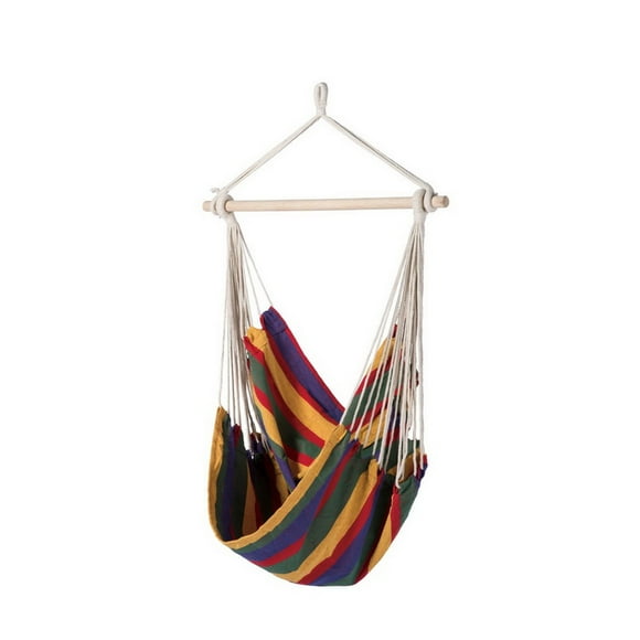Island Retreat NU6905 Chaise Balançoire en Forme de Bungalow Boho Breeze - Rayures Multicolores