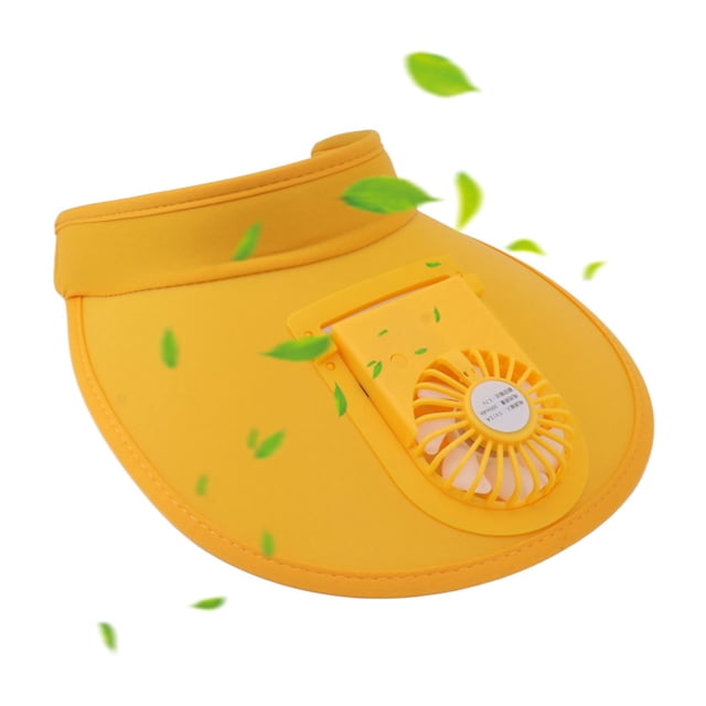 Sun Visor Hats With Fan Fan Hat For Women USB Fan Sun Visor Hat Kids Large Area Sun Protection 3 Gear Wind Speed USB Rechargeable Cooling Hat With Fan For Summer Outdoor Travel