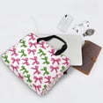 thumbnail image 5 of 16" Laptop Briefcase for Work Travel Laptop Shoulder Bag Carrying Handbag Laptop Case Pink Bows and Green Ribbons, 5 of 8