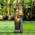 thumbnail image 2 of 4-Tier Pots Outdoor Water Fountain for Garden - Outdoor Waterfall Fountain for Yard, Floor Patio, Backyard and Home Art Dcor, 2 of 16