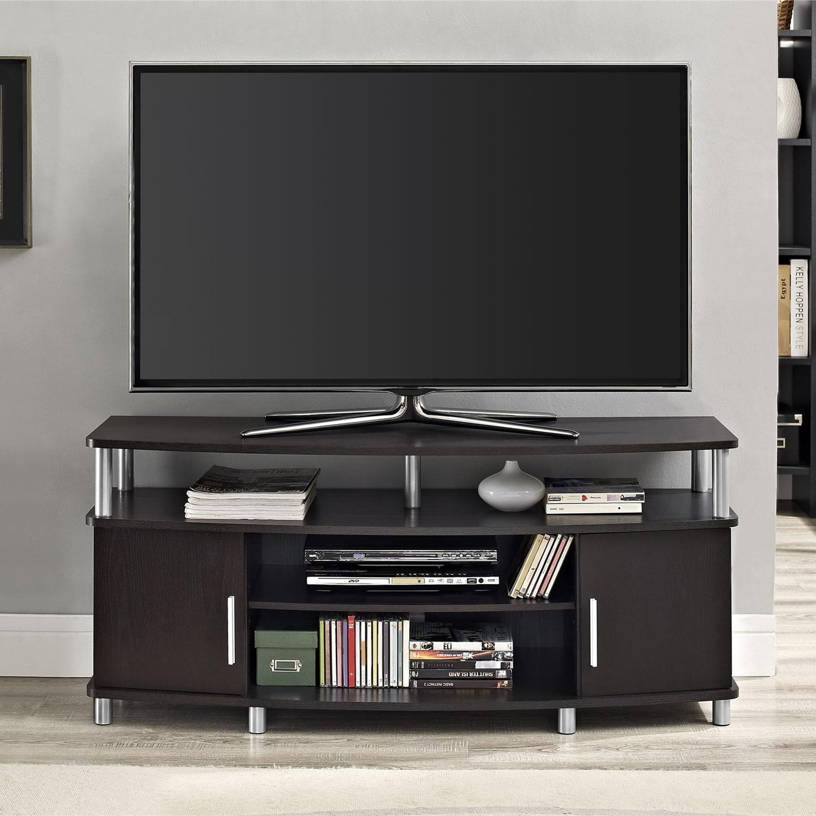 Ameriwood Home Carson Tv Stand For Tvs Up To 50 Inches Wide Espresso Ameriwood Home Carson Tv Stand For Tvs Up To 50 Inches Wide Espresso New