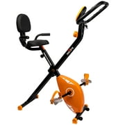 Fitness Folding Stationary Exercise Bike 242LBS Weight Capacity Magnetic X-Bike