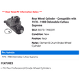 thumbnail image 2 of Rear Wheel Cylinder - Compatible with 1978 - 1988 Oldsmobile Cutlass Supreme 1979 1980 1981 1982 1983 1984 1985 1986 1987, 2 of 2