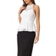 thumbnail image 4 of TOP LACE PEPLUM INSPIRE CHIC PARA MUJERES CON ESCOTE CORAZÓN ELEGANTE SIN MANGAS S BLANCO, 4 of 6